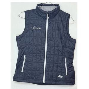 NWT Stio Women’s Large Blue PrimaLoft Water-Resistant Lightweight Zip-Up Vest